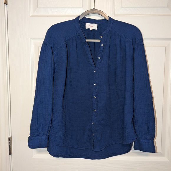 Xirena Atlee Button Up Blue - Picture 1 of 5